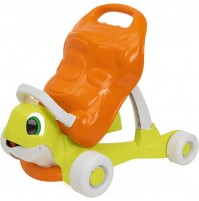 Chicco Walk&Ride Turtle Eco+, Primi Passi, Girello e Cavalcabile 2in1, Assemblaggio Semplice e Sicuro, 80% Plastica Riciclata, Confezione in Plastica Riciclata, Girelli, Cavalcabili, Bambini 9-36 Mesi